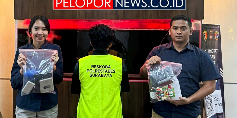 Satresnarkoba Polrestabes Surabaya Bongkar Industri Rumahan Tembakau Sintetis di Sidoarjo