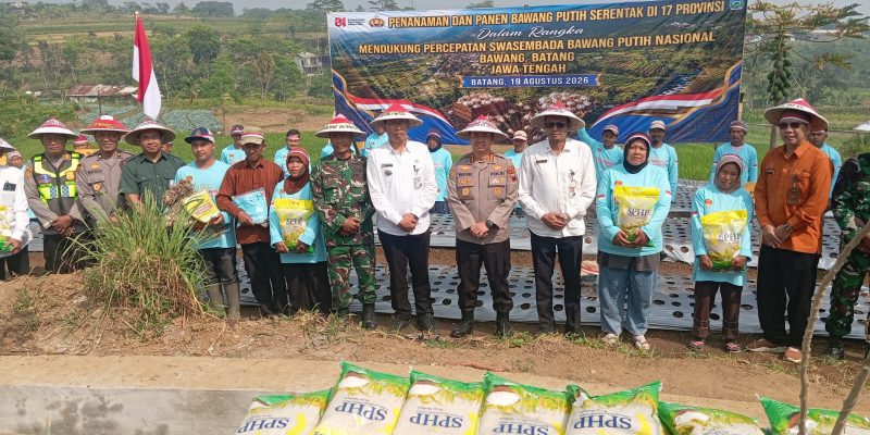 Tak Hanya Jaga Kamtibmas, Polresta Batang Ikut Dorong Swasembada Bawang Putih