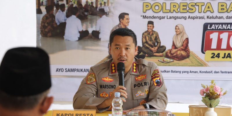 Kapolresta Batang Jelang Aksi 27 Agustus: Kritik Boleh, Ketertiban Jangan Ditinggalkan