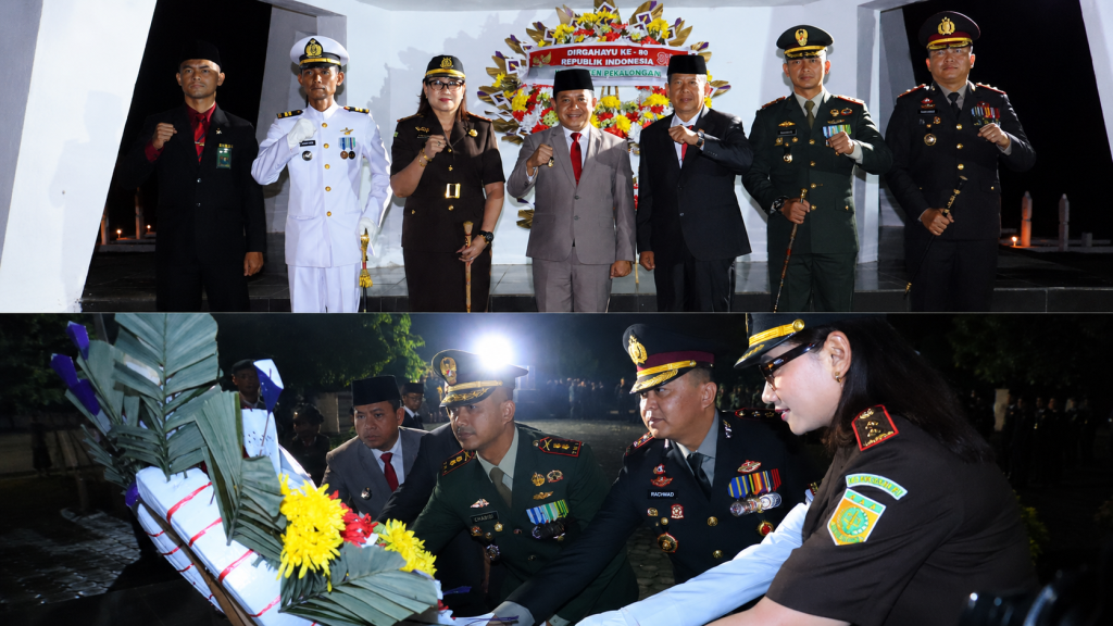 Kenang Jasa Pahlawan, Kapolres Pekalongan Hadiri Renungan Suci HUT RI ke-81