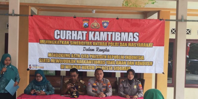 Curhat Kamtibmas di Krian, Polisi Edukasi Warga Tentang Bahaya Bullying