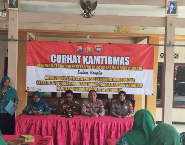 Curhat Kamtibmas di Krian, Polisi Edukasi Warga Tentang Bahaya Bullying