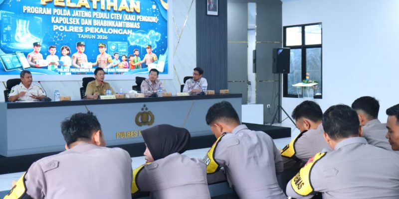 Polres Pekalongan Bekali Kapolsek dan Bhabinkamtibmas Kenali CTEV, Dorong Penanganan Kaki Bermasalah Sejak Dini