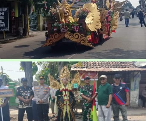Gempita HUT RI ke-81: SMPN 1 Tanjunganom Memukau Ribuan Penonton Lewat Pawai Budaya Nusantara