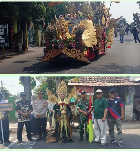 Gempita HUT RI ke-81: SMPN 1 Tanjunganom Memukau Ribuan Penonton Lewat Pawai Budaya Nusantara