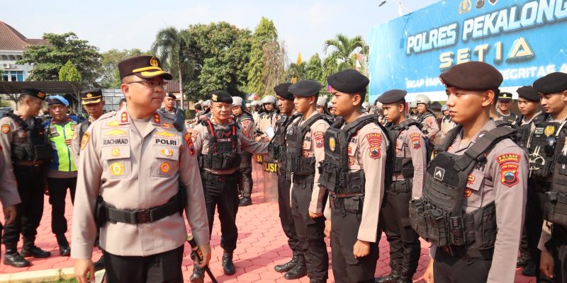 Polres Pekalongan Gelar Apel Pergelaran Personel Hadapi Dinamika Kamtibmas Terkini