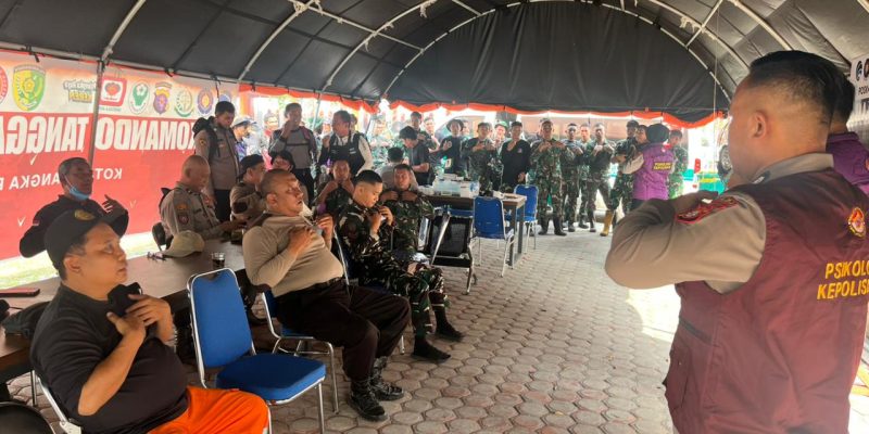 Polda Kalteng Perkuat Mental Pejuang Karhutla, Tim Psikologi Turun ke Posko