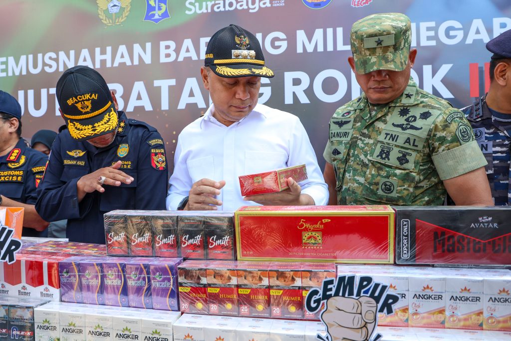 Surabaya Gaspol Perangi Peredaran Rokok Ilegal di 31 Wilayah Kecamatan