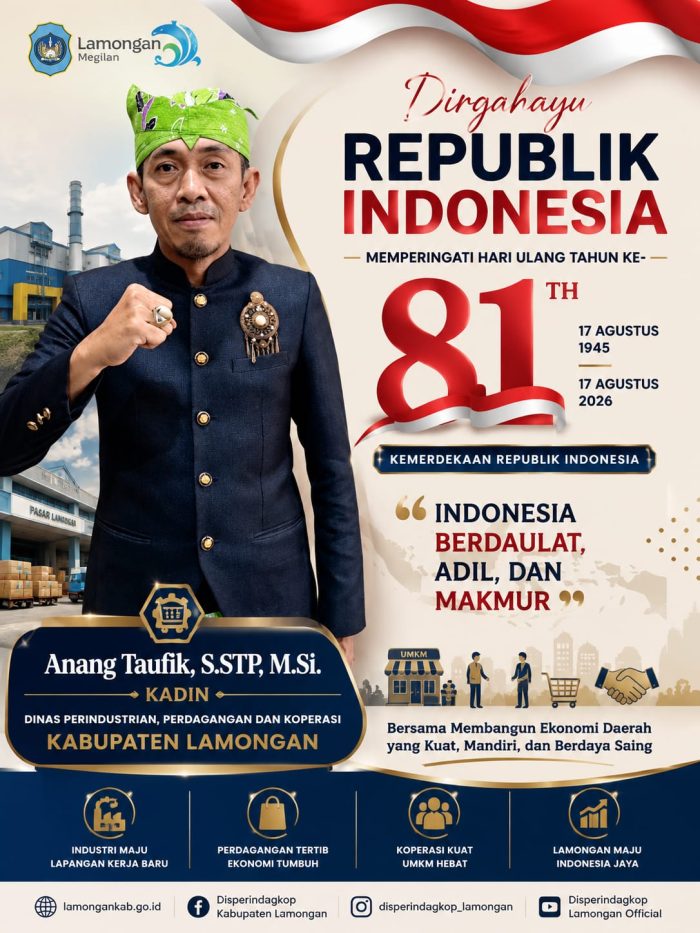Anang Taufik, S.STP., M.Si. Mengucapkan Dirgahayu Republik Indonesia ke-81