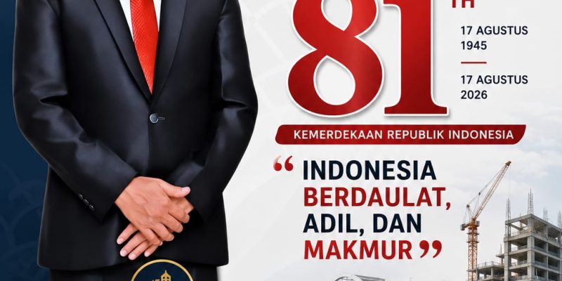Erwin Sulistya Pambudi, ST., MM. Mengucapkan Dirgahayu Republik Indonesia ke-81