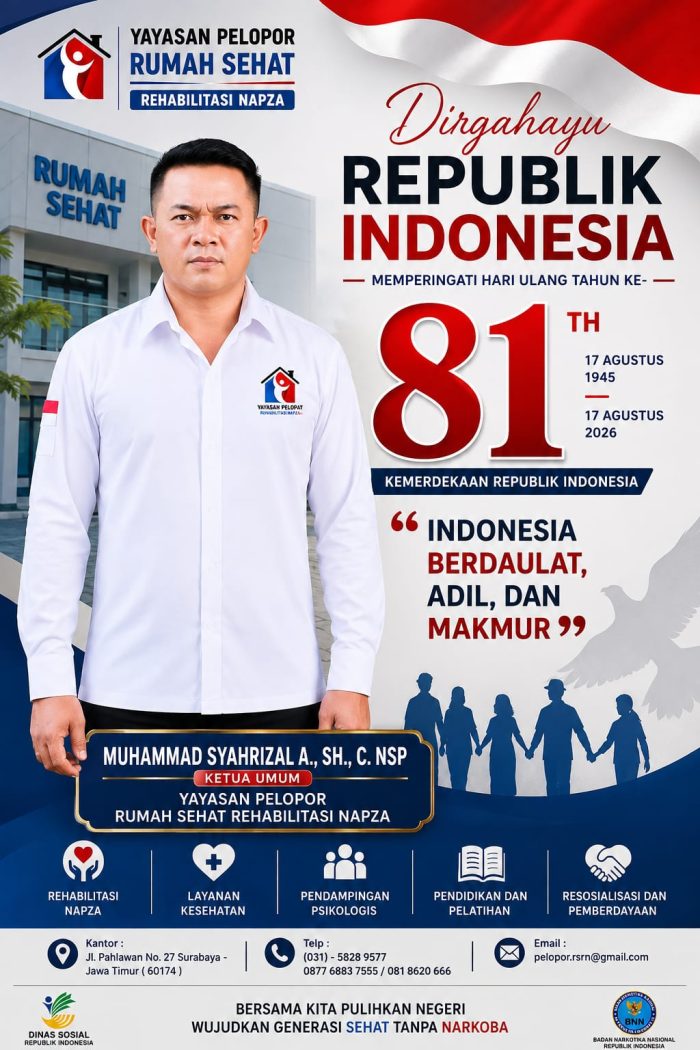 Ketua Umum Yayasan Pelopor Rumah Sehat Ucapkan Dirgahayu RI ke-81