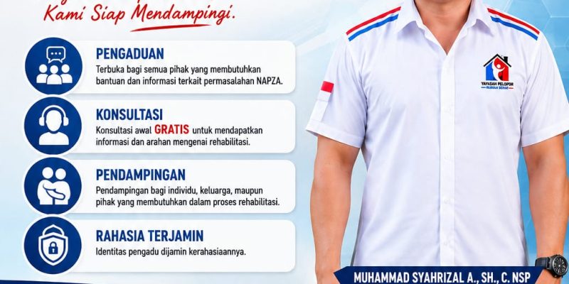 Yayasan Pelopor Rumah Sehat Buka Layanan Pengaduan dan Pendampingan Rehabilitasi NAPZA 24 Jam