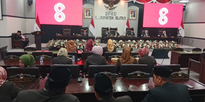 Menyambut HUT RI ke-81, DPRD Kabupaten Blitar Simak Pidato Kenegaraan Presiden Prabowo