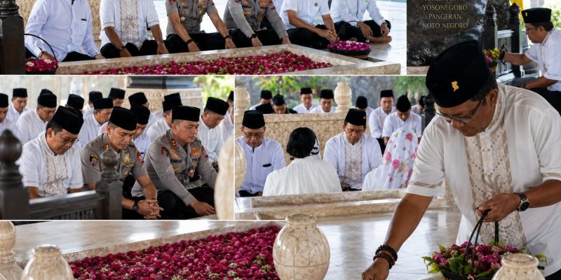 Jelang Puncak Hari Jadi ke-702, Pimpinan dan Sekwan DPRD Blitar Khidmat Ziarahi Makam Leluhur