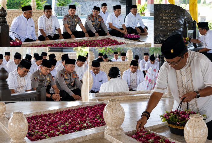 Jelang Puncak Hari Jadi ke-702, Pimpinan dan Sekwan DPRD Blitar Khidmat Ziarahi Makam Leluhur