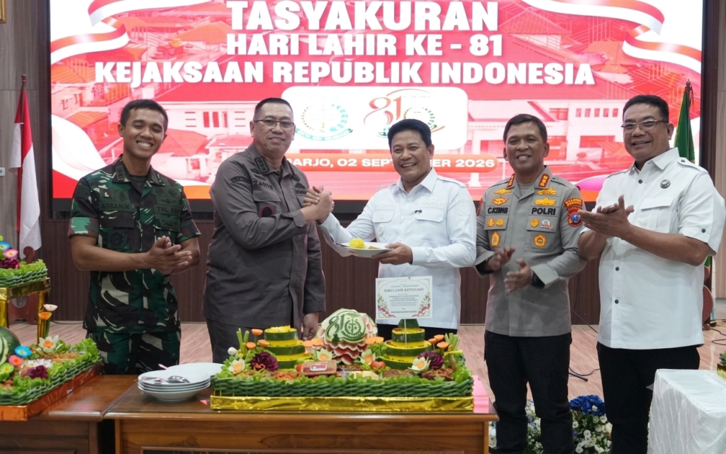 Kapolresta Sidoarjo Hadiri Tasyakuran Hari Lahir Kejaksaan RI ke-81