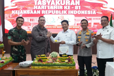 Kapolresta Sidoarjo Hadiri Tasyakuran Hari Lahir Kejaksaan RI ke-81