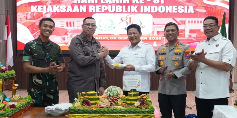 Kapolresta Sidoarjo Hadiri Tasyakuran Hari Lahir Kejaksaan RI ke-81