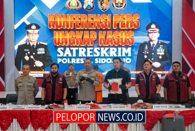 Polresta Sidoarjo Gagalkan Penyelundupan Benih Lobster ke Singapura