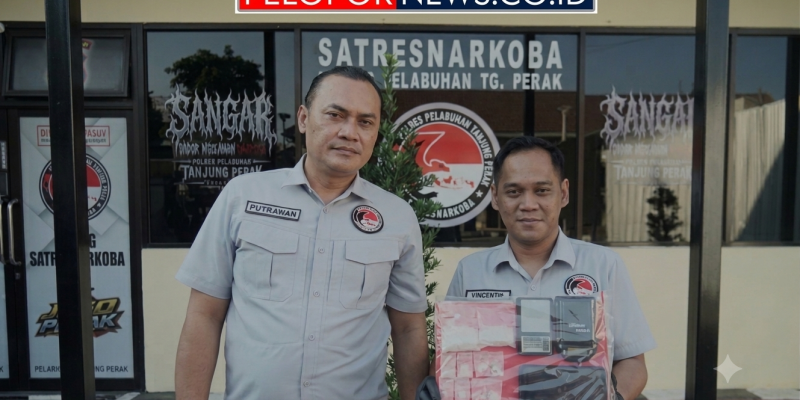Satresnarkoba Polres Pelabuhan Tanjung Perak Gagalkan Peredaran 65,51 Gram Sabu Siap Edar di Surabaya