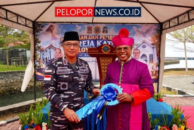 Dankodaeral IX dan Uskup Amboina Resmikan Gereja Katolik Santo Aloysius Gonzaga di Kesatrian TNl AL Tawiri