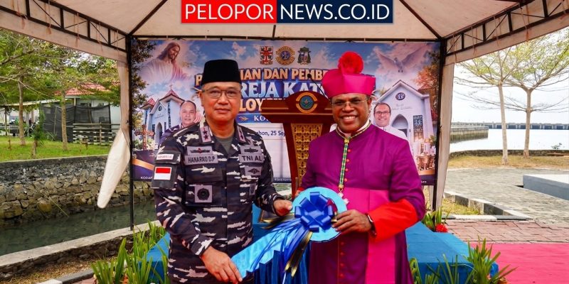 Dankodaeral IX dan Uskup Amboina Resmikan Gereja Katolik Santo Aloysius Gonzaga di Kesatrian TNl AL Tawiri