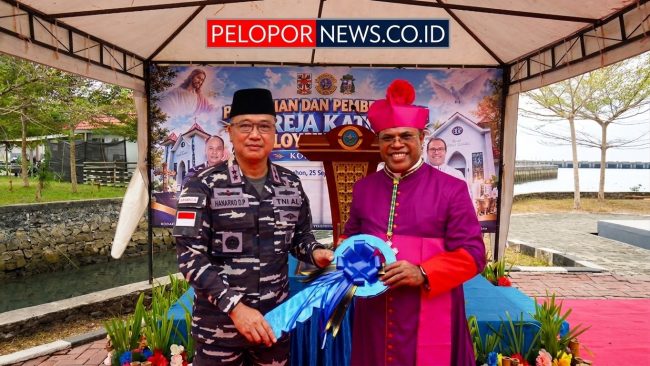 Dankodaeral IX dan Uskup Amboina Resmikan Gereja Katolik Santo Aloysius Gonzaga di Kesatrian TNl AL Tawiri