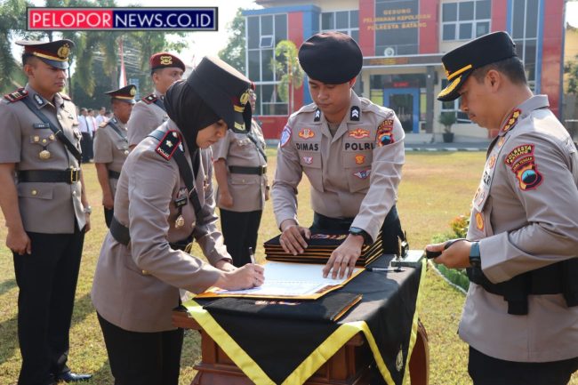 Rotasi Jabatan Strategis, Polresta Batang Gelar Sertijab Sejumlah Kasat dan Kapolsek Jajaran