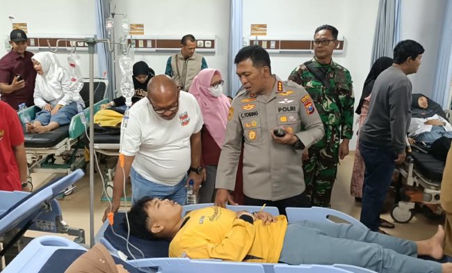 Kapolresta Sidoarjo Turun Langsung Cek Kondisi Santri Ponpes Manbaul Hikam