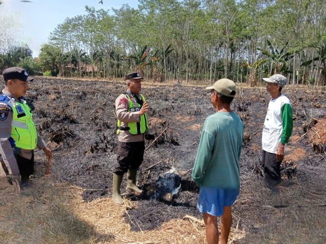 Respons Cepat Aplikasi Lancang Kuning, Polsek Karanganyar Cek Lokasi Hotspot di Desa Wonosari