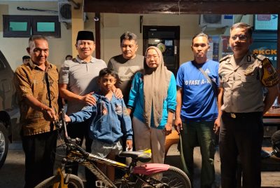Respon Cepat dan Sigap, Polsek Balongbendo Temukan Anak Hilang dan Kembali Bertemu Orang Tuanya