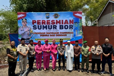 Peduli Kebutuhan Air Bersih, Polres Pasuruan Bangun Sumur Bor di Randugong