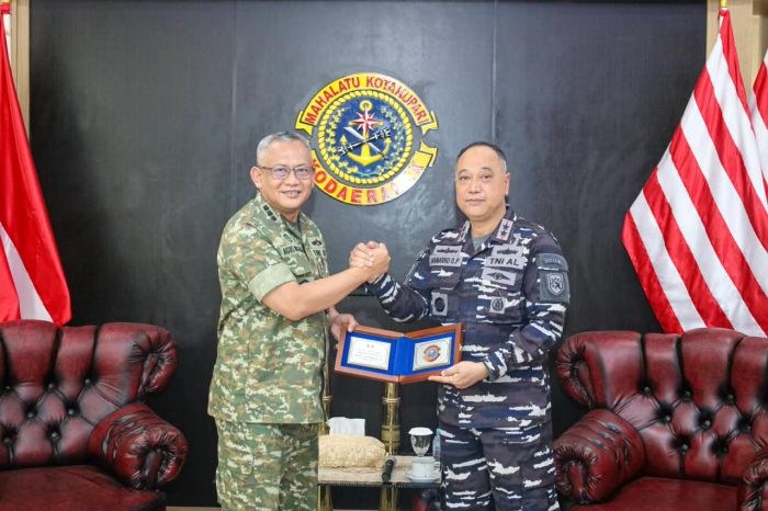 Kodaeral IX Perkuat Akuntabilitas BMN, Terima Kunjungan Tim Itjen Kemhan RI
