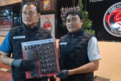 Polres Tanjung Perak Bongkar Peredaran Tembakau Sintetis, 148,7 Gram Disita