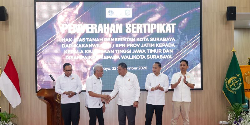 Gandeng Kejati-ATR/BPN Jatim, Pemkot Surabaya Selamatkan Aset Senilai Rp1 Triliun