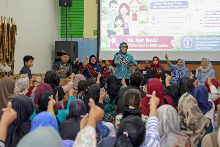 Roadshow PUSPAGA di Kapas Madya Baru, Bunda Rini Ajak Orang Tua Jadi Teman Curhat Anak