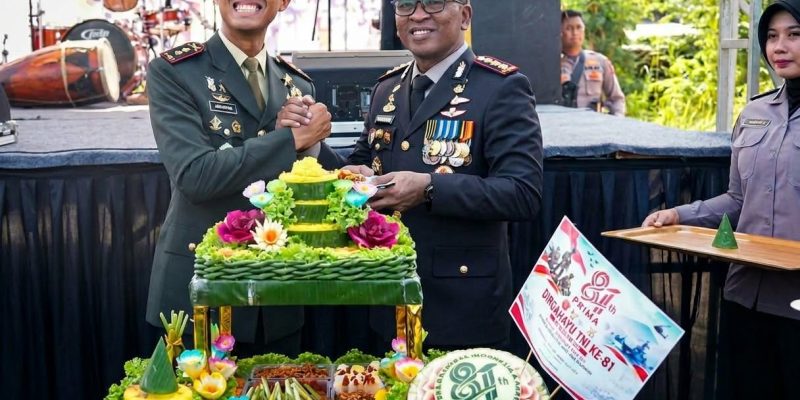Kapolresta Sidoarjo Hadiri HUT TNI ke-81, Perkuat Soliditas TNI-Polri Bersama Rakyat