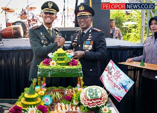Kapolresta Sidoarjo Hadiri HUT TNI ke-81, Perkuat Soliditas TNI-Polri Bersama Rakyat
