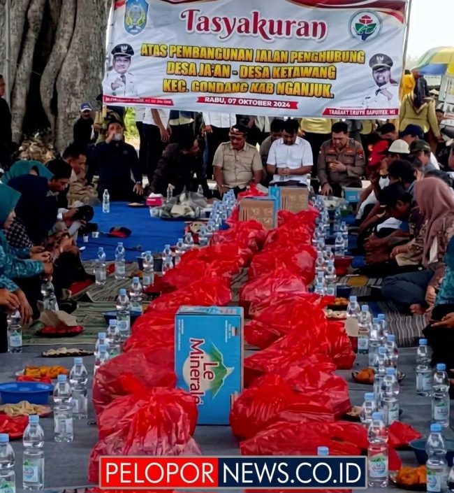 Tasyakuran Atas Pembangunan Jalan Kab, Nganjuk