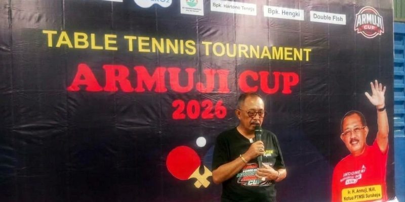 Table Tennis Tournament Armuji Cup 2026 Surabaya Jawa Timur Diikuti 305 Peserta