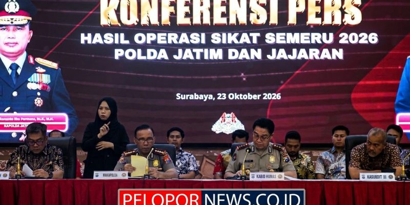 Operasi Sikat Semeru 2026: Polda Jatim Gulung 1.212 Tersangka dari 1.345 Kasus Kriminal