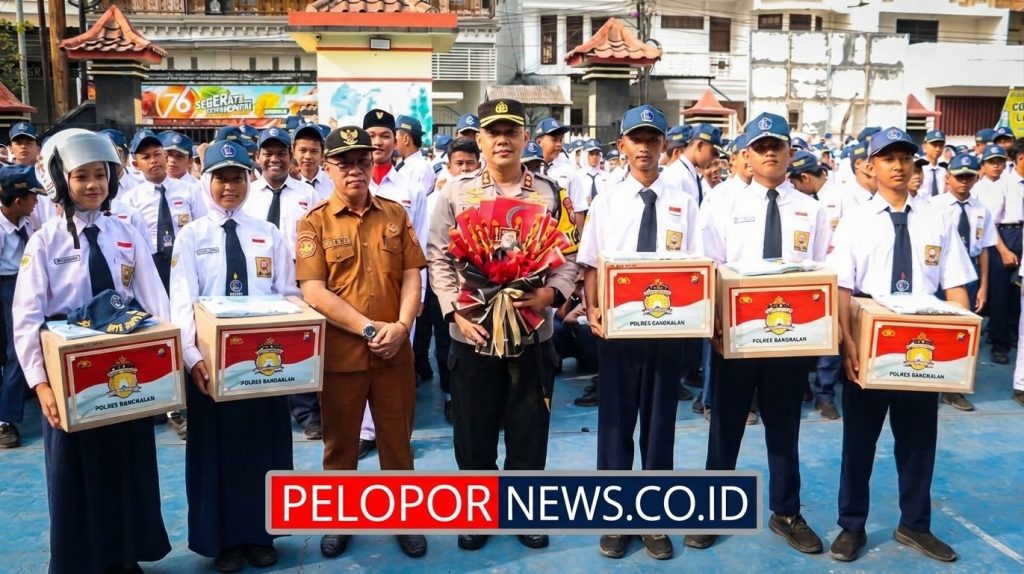 Aksi Nyata Polisi Peduli Pendidikan, Kapolres Bangkalan Kawal Keselamatan Generasi Muda