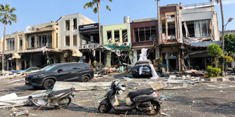 Ledakan Tabung Gas Hancurkan 20 Ruko di San Antonio Pakuwon City Surabaya, 5 Orang Luka Bakar