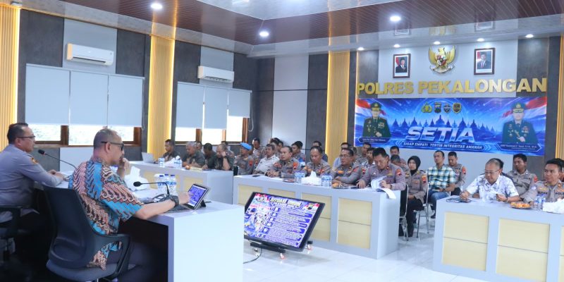 Kawal Pilkades Serentak di 34 Desa, Polres Pekalongan Terima Asistensi Pengamanan dari Biroops Polda Jateng