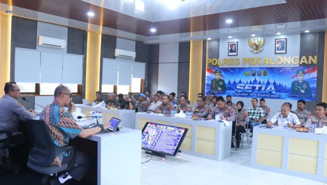 Kawal Pilkades Serentak di 34 Desa, Polres Pekalongan Terima Asistensi Pengamanan dari Biroops Polda Jateng