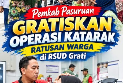 Pemkab Pasuruan Gratiskan Operasi Katarak 200 Warga di RSUD Grati