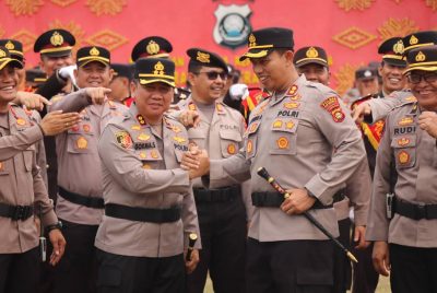 Welcome and Farewell Parade Polres Musi Rawas, AKBP Gokma Uliate Sitompul Gantikan AKBP Agung Adhitya Prananta
