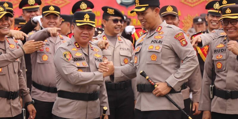 Welcome and Farewell Parade Polres Musi Rawas, AKBP Gokma Uliate Sitompul Gantikan AKBP Agung Adhitya Prananta