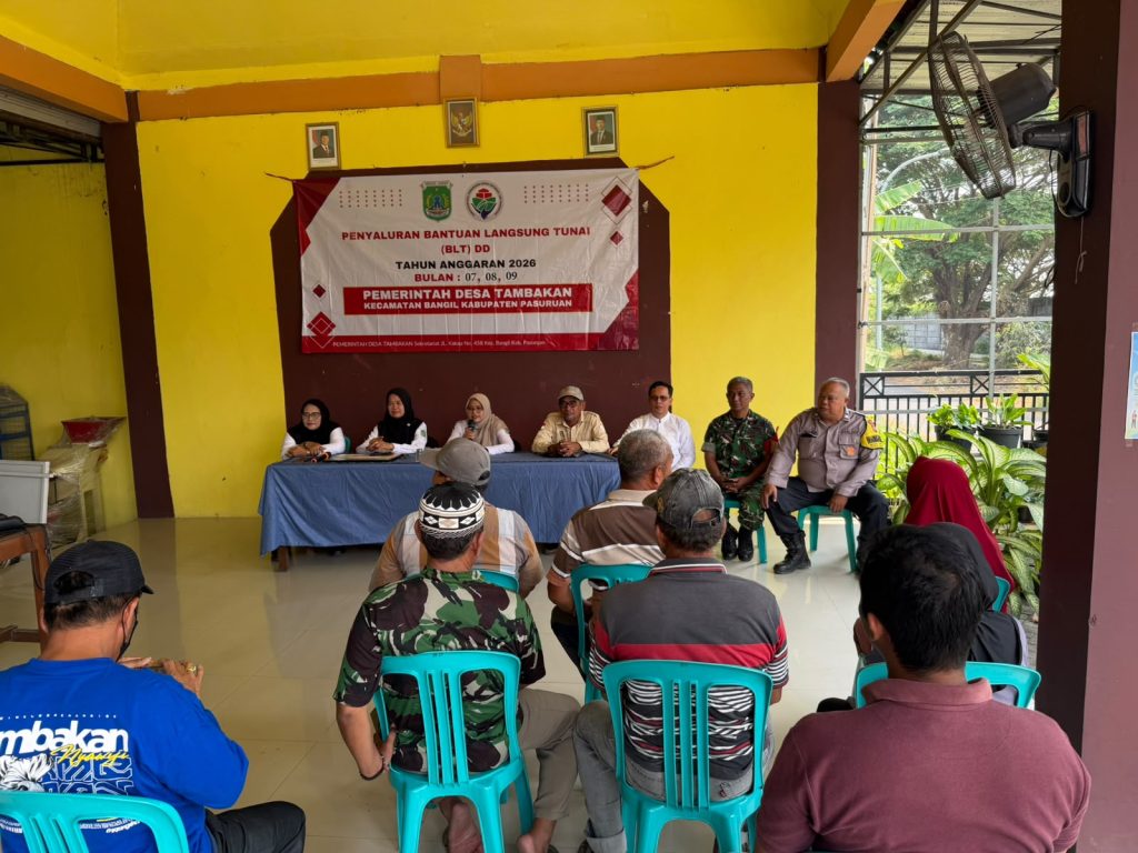 Pemdes Tambakan Bangil Salurkan BLT Dana Desa Tahap 3 Oktober 2026, 8 KPM Terima Rp 900 Ribu