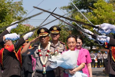 Farewell Parade Pisah Sambut Kapolresta Sidoarjo